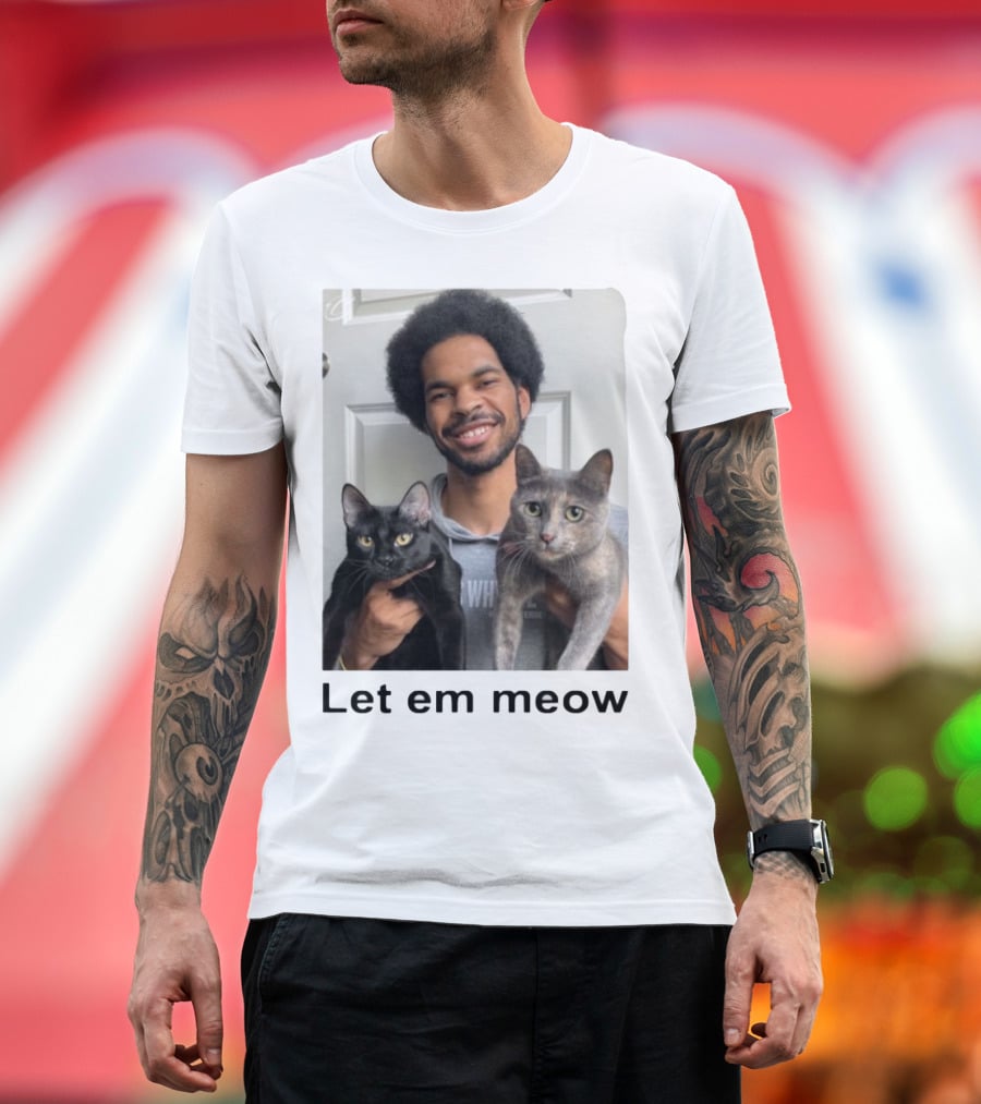 Limited Let Em Meow Jarrett Allen Cats T-Shirt