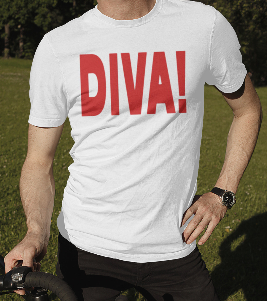 Role Model Diva DIVA! Red Lettering T-Shirt