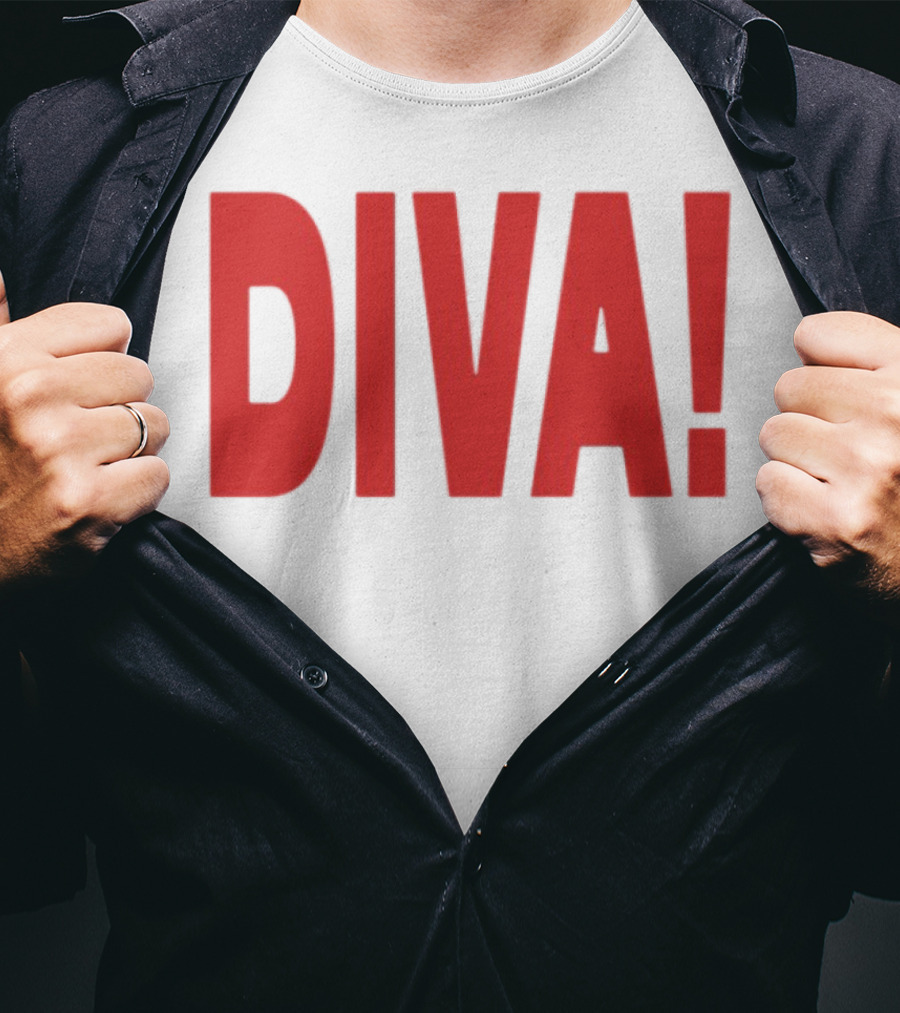 Role Model Diva DIVA! Red Lettering T-Shirt
