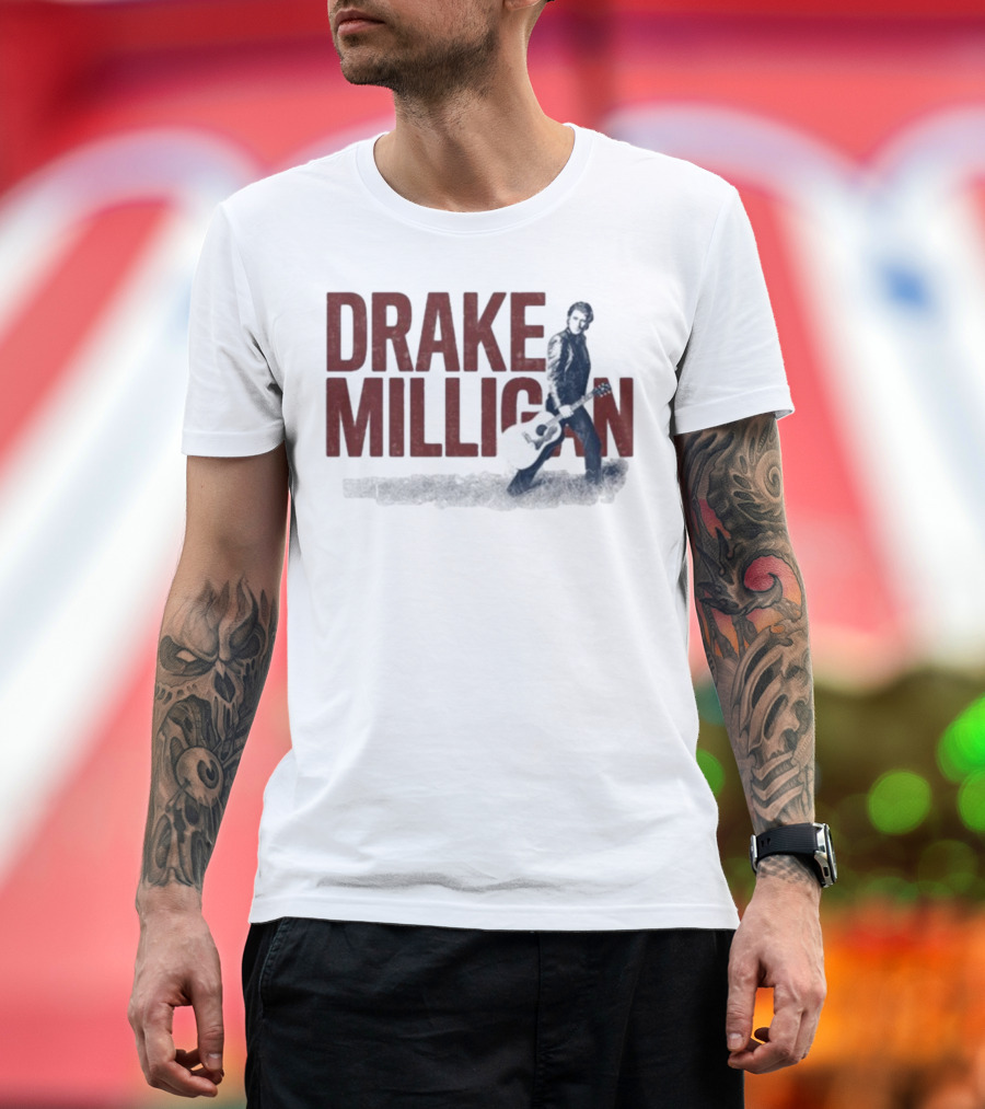 Drake Milligan Silver Guitar Photo Edition T-Shirt