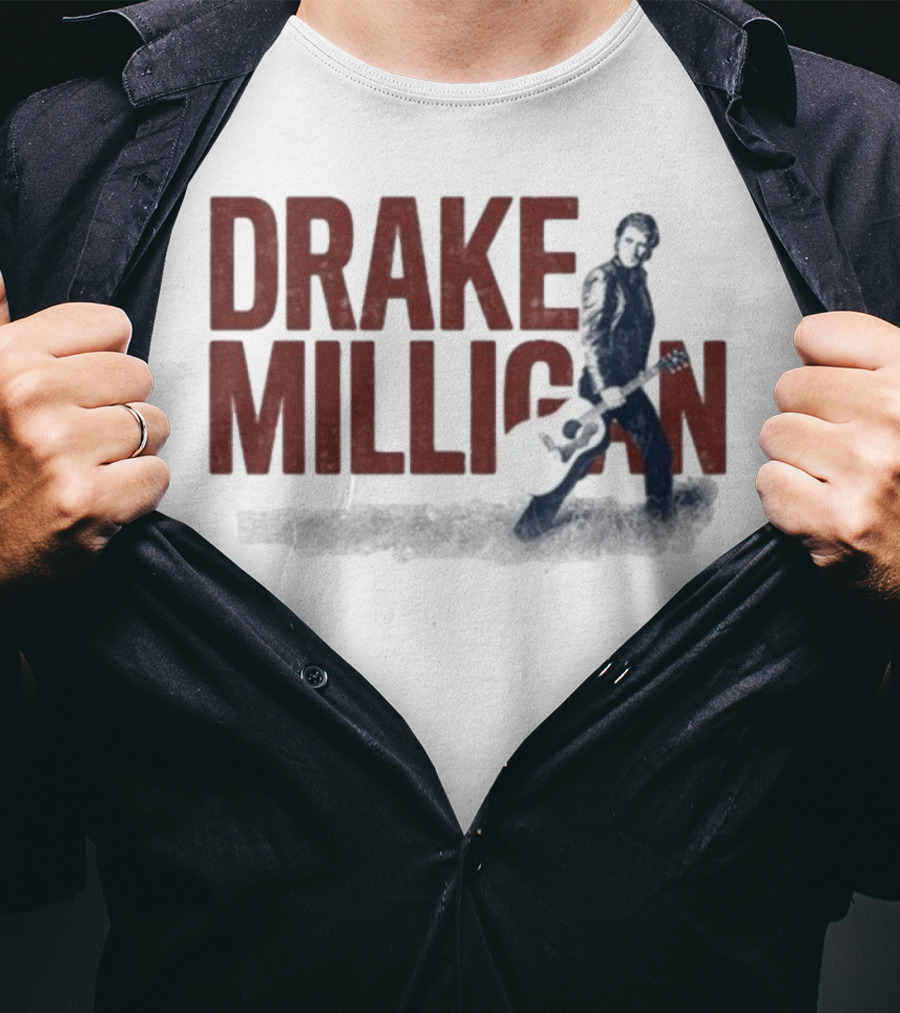 Drake Milligan Silver Guitar Photo Edition T-Shirt