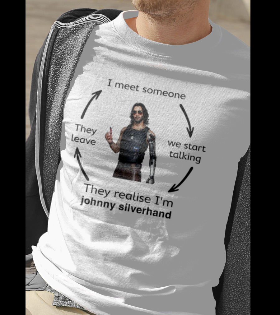 I'm Johnny Silverhand Cyberpunk Character Realization Moment T-Shirt