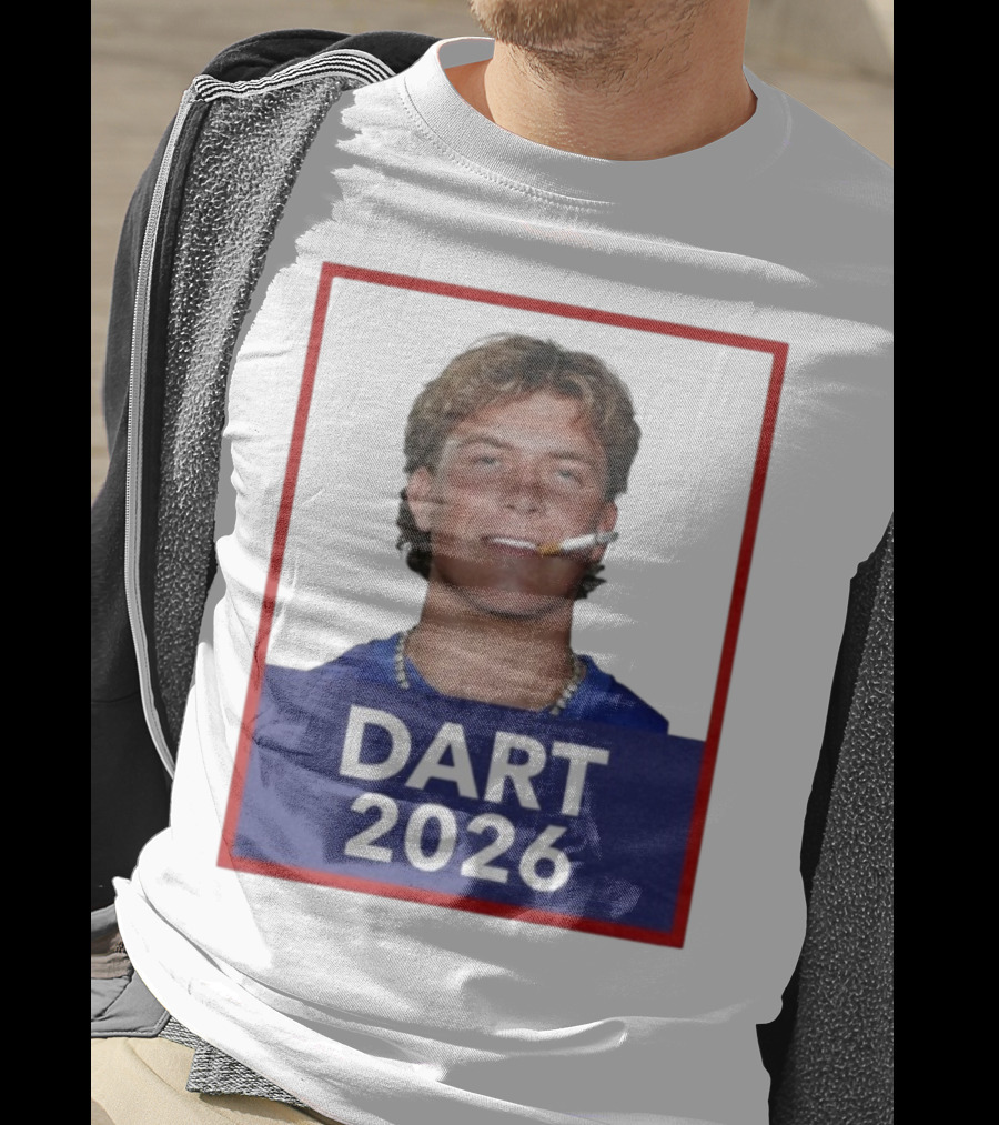 Dart 2026 Cigarette Image Red Frame T-Shirt