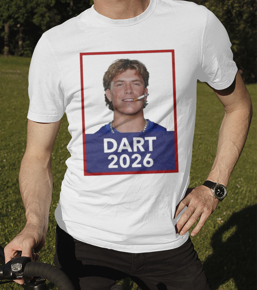 Dart 2026 Cigarette Image Red Frame T-Shirt