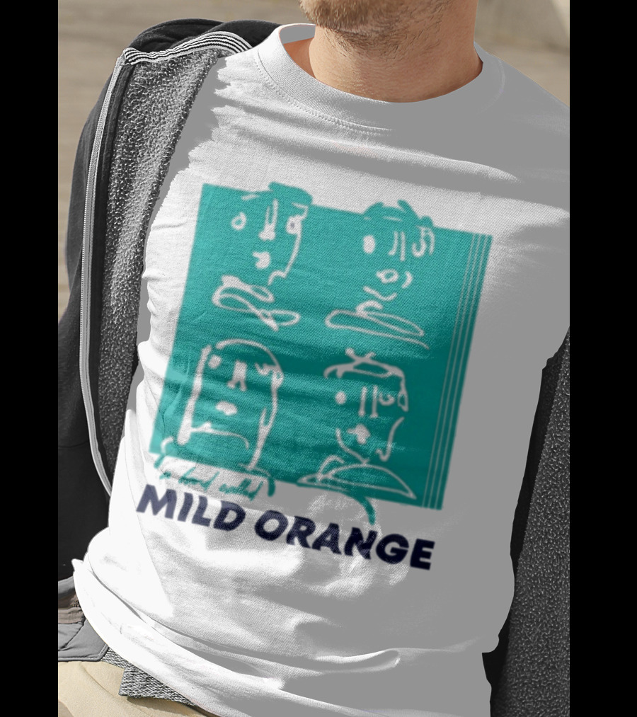Mild Orange A Band Called Faces Artwork T-Shirt