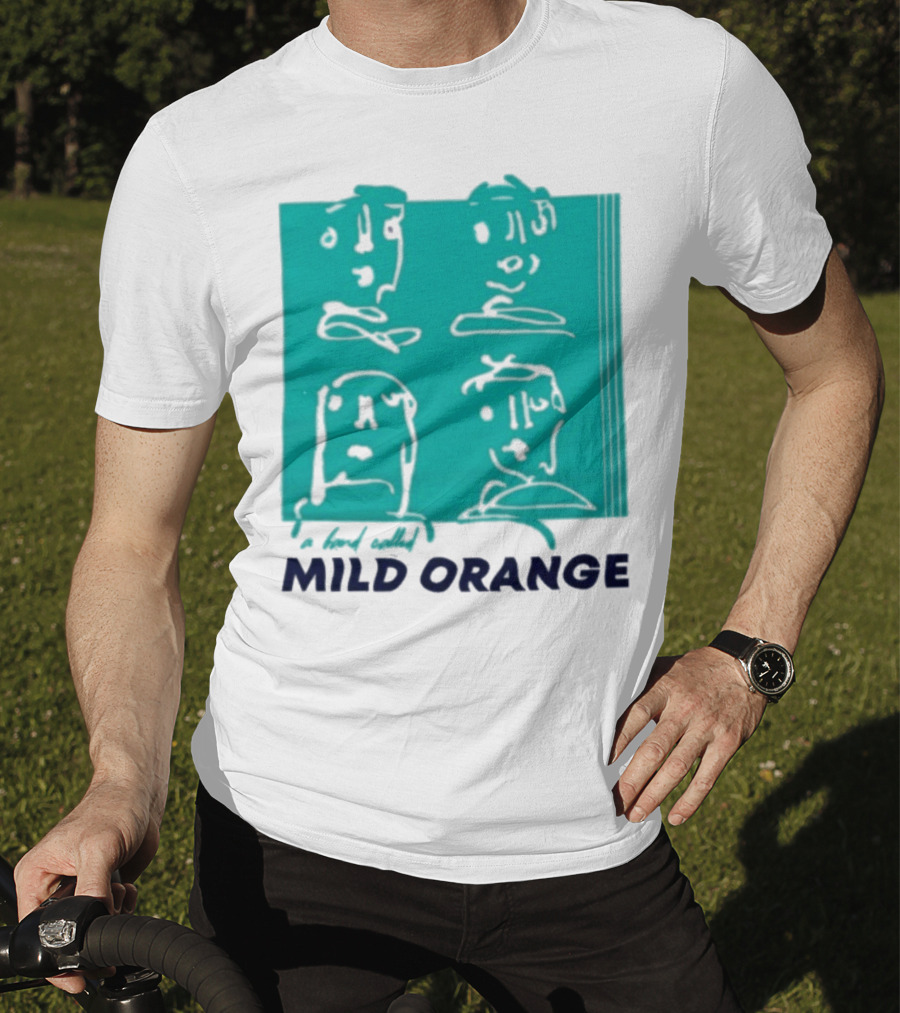 Mild Orange A Band Called Faces Artwork T-Shirt