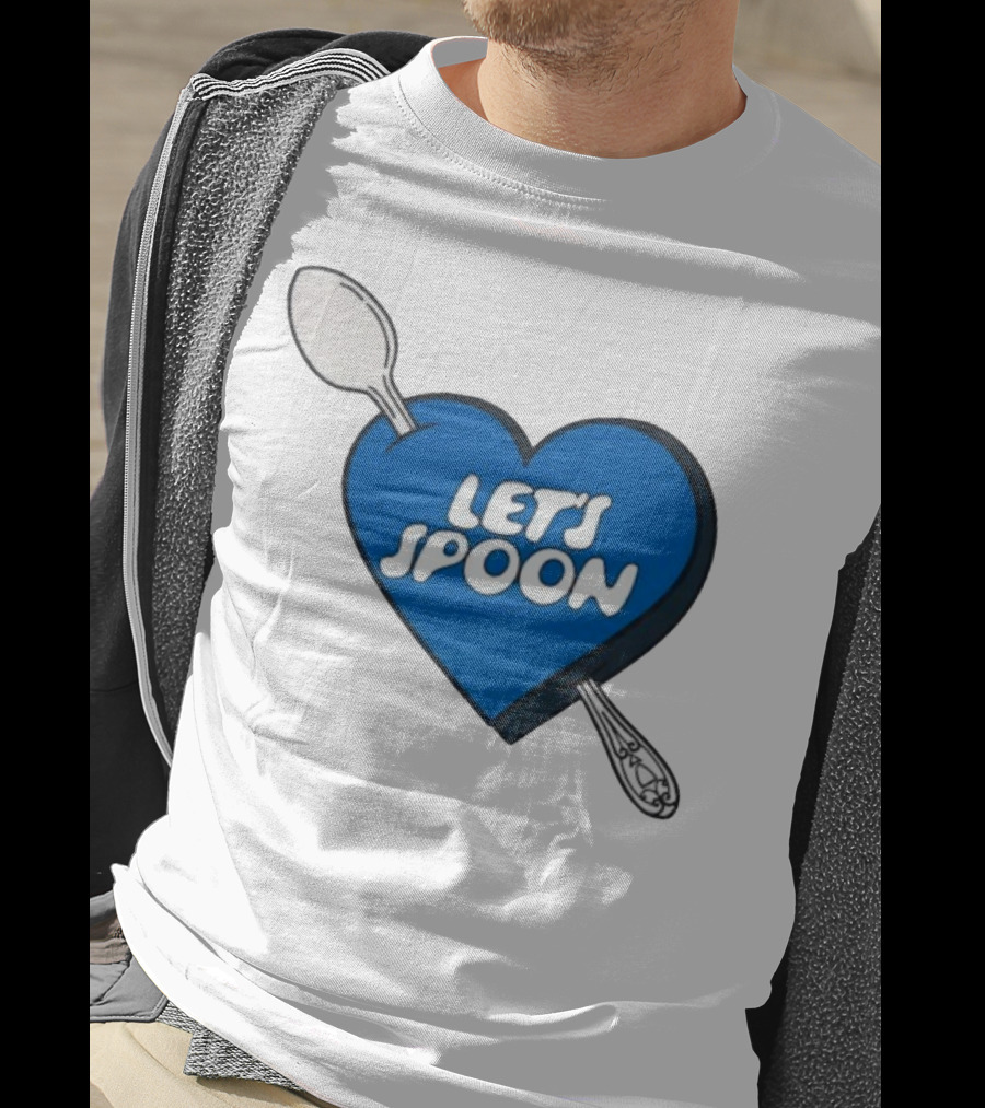Staycool X Good Culture Let’s Spoon Heart Blue Design With Spoons T-Shirt
