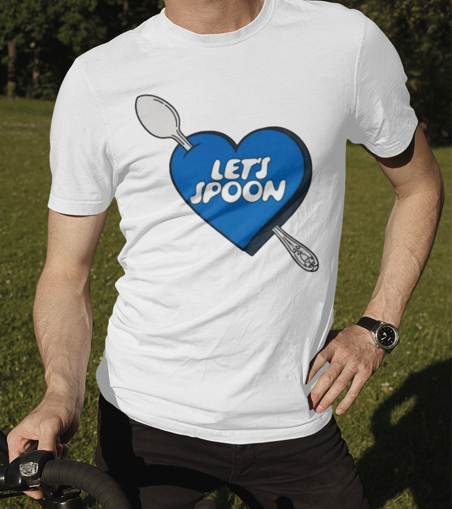 Staycool X Good Culture Let’s Spoon Heart Blue Design With Spoons T-Shirt