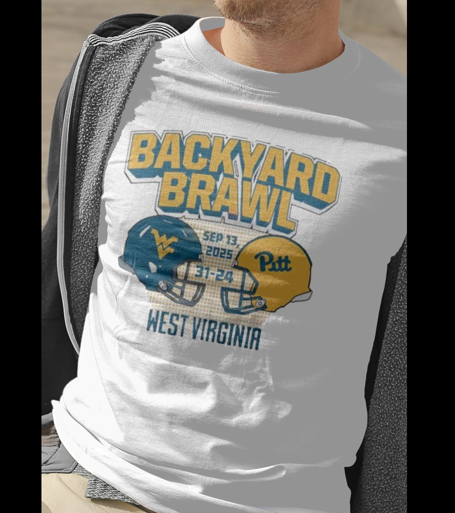 Backyard Brawl West Virginia Sep 13 2025 Pitt 31-24 T-Shirt