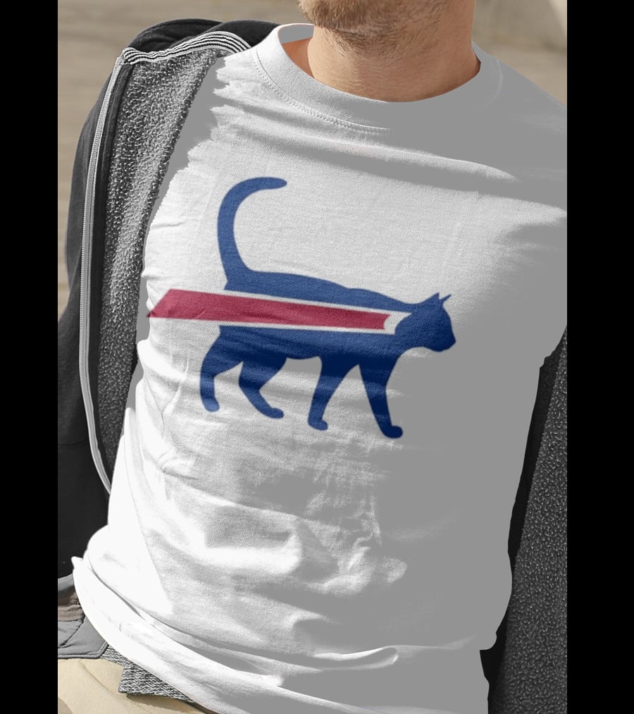 Cat Mafia X Buffalo Bills Baseball Collaboration T-Shirt