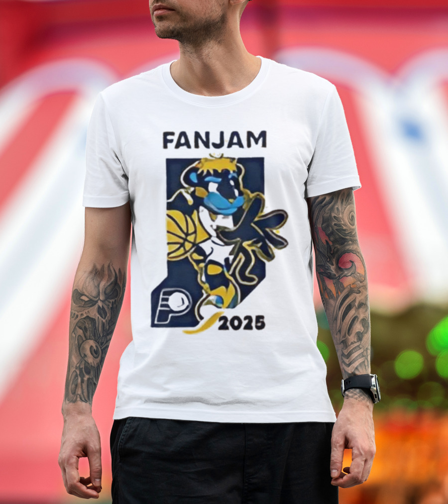 FanJam Indiana Pacers NBA Mascot 2025 T-Shirt