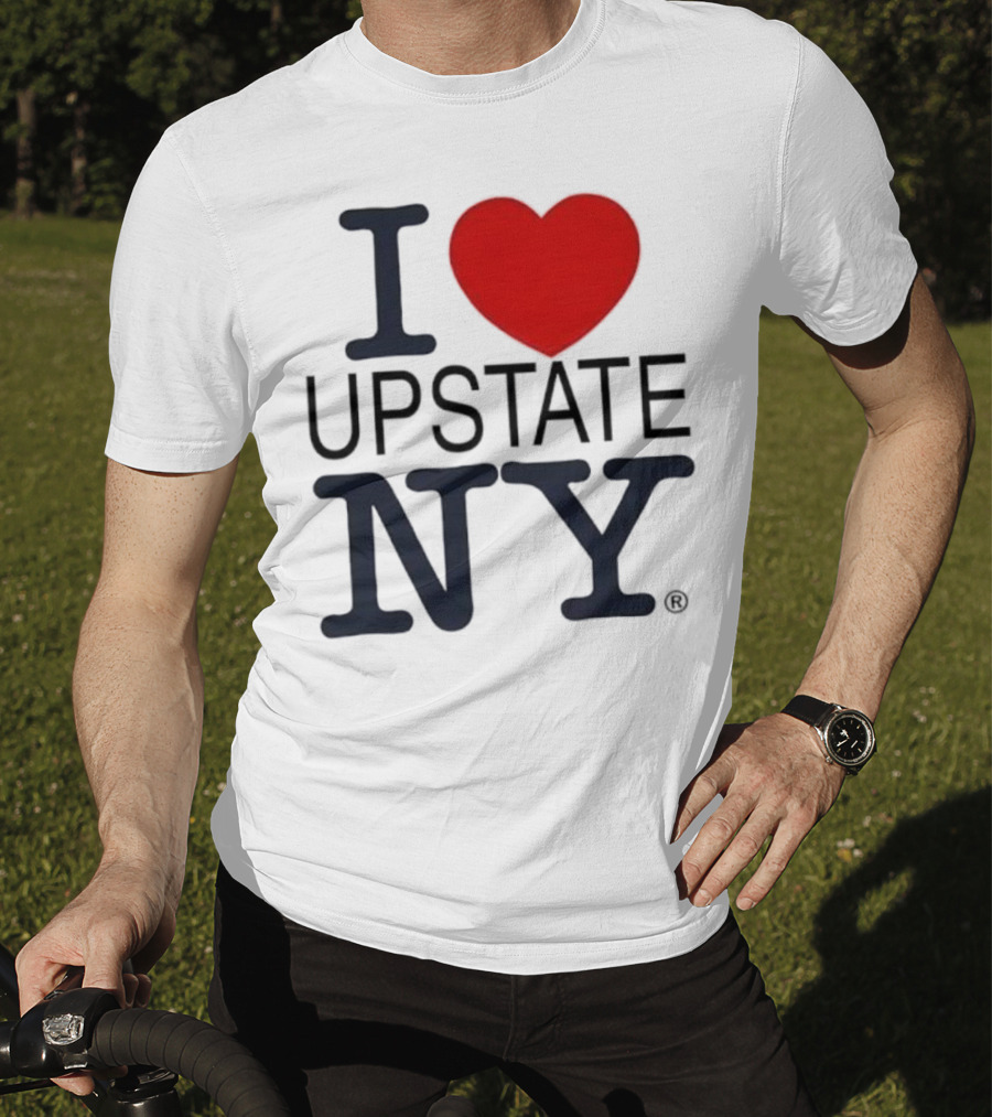 I Love Upstate NY Heart Icon T-Shirt