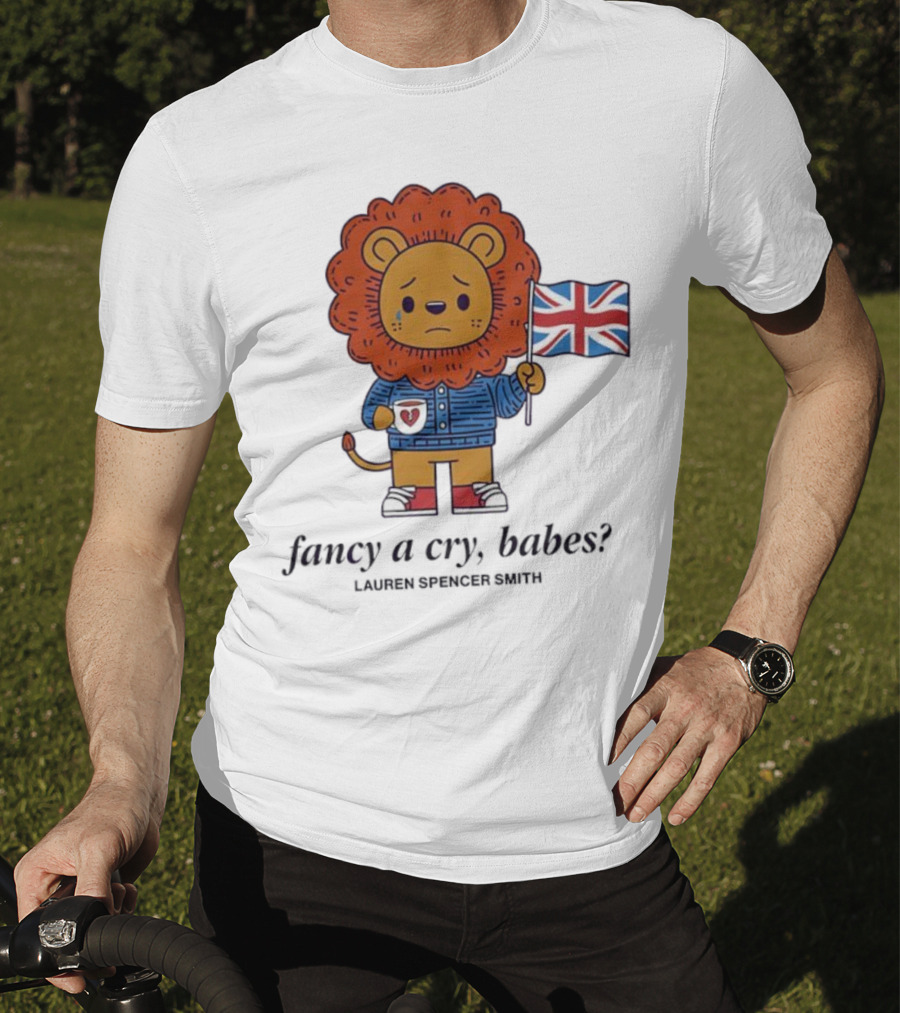 Lauren Spencer Smith Lion England Flag Fancy A Cry Babes T-Shirt