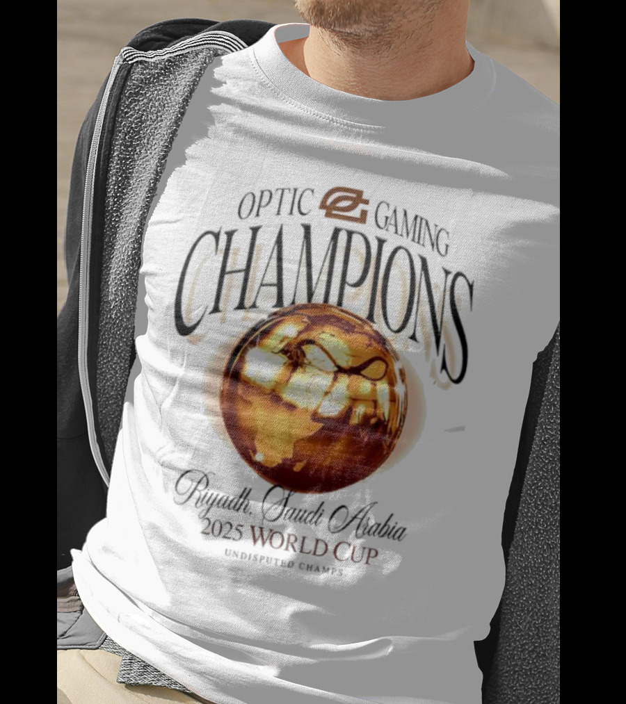 OpTic Gaming EWC Champions Riyadh Saudi Arabia 2025 World Cup Undisputed Champs T-Shirt