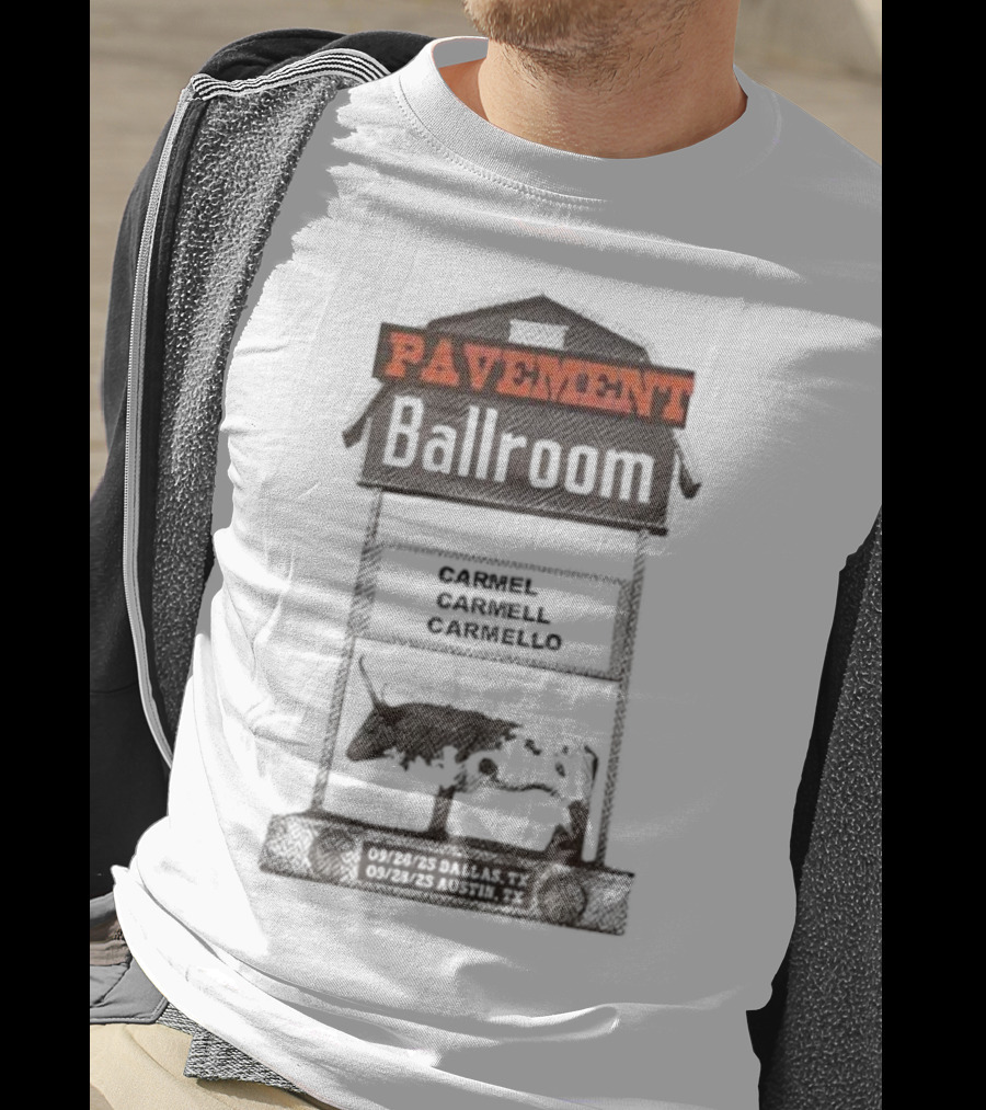 Pavement Ballroom Tour Texas 2025 Carmel Carmell Carmello T-Shirt