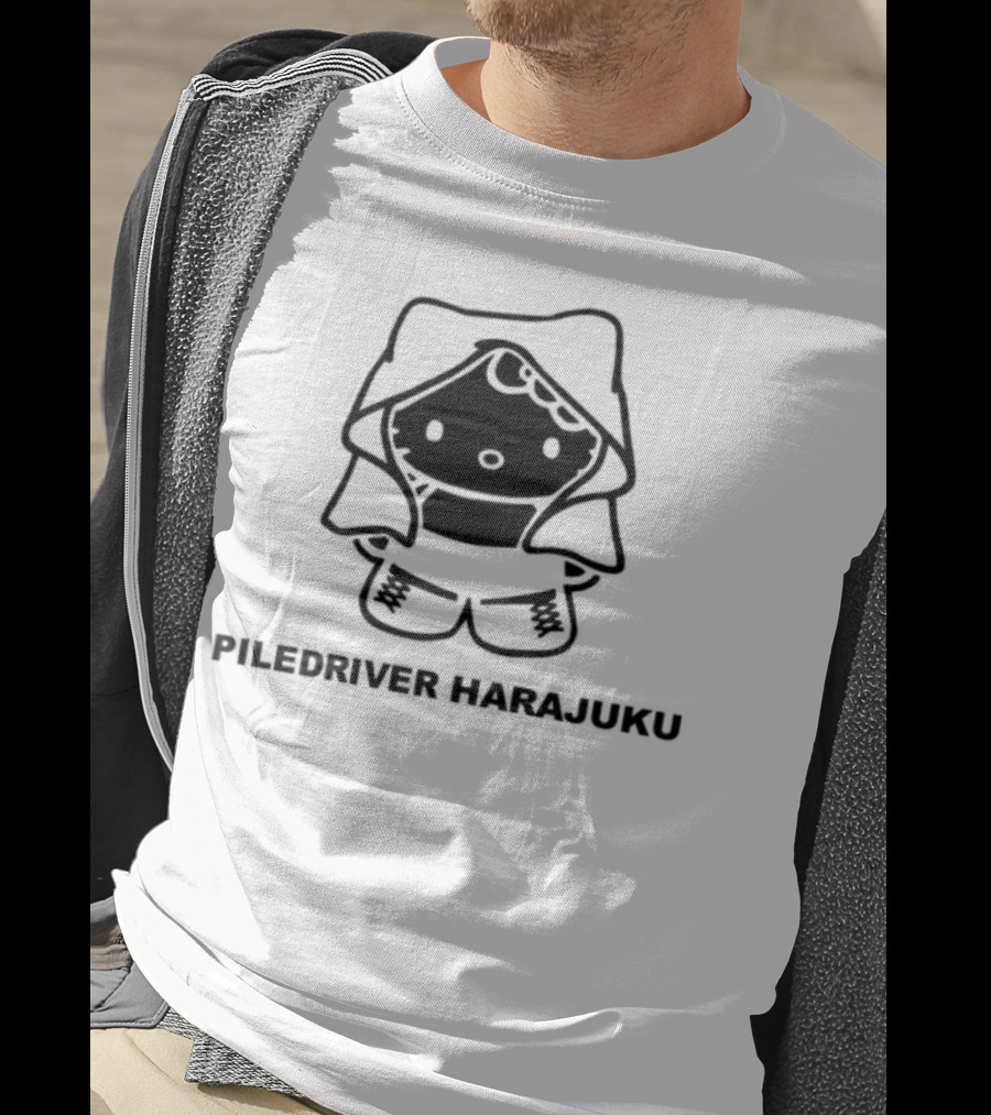Piledriver Harajuku Panda Character T-Shirt
