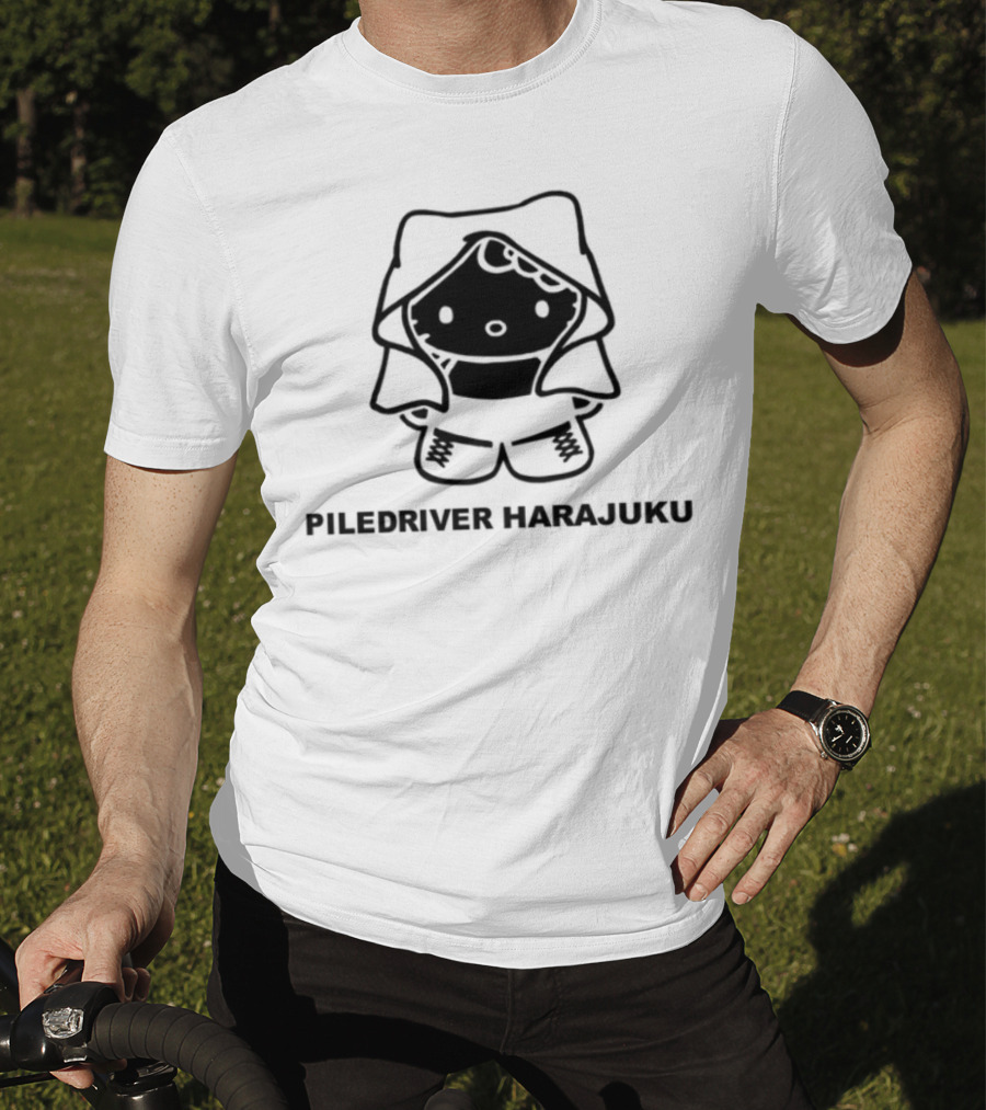 Piledriver Harajuku Panda Character T-Shirt