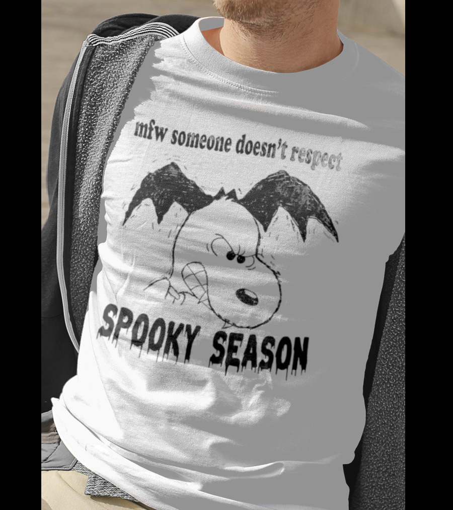 MFW Someone Doesn’t Respect Spooky Season Snoopy Halloween T-Shirt