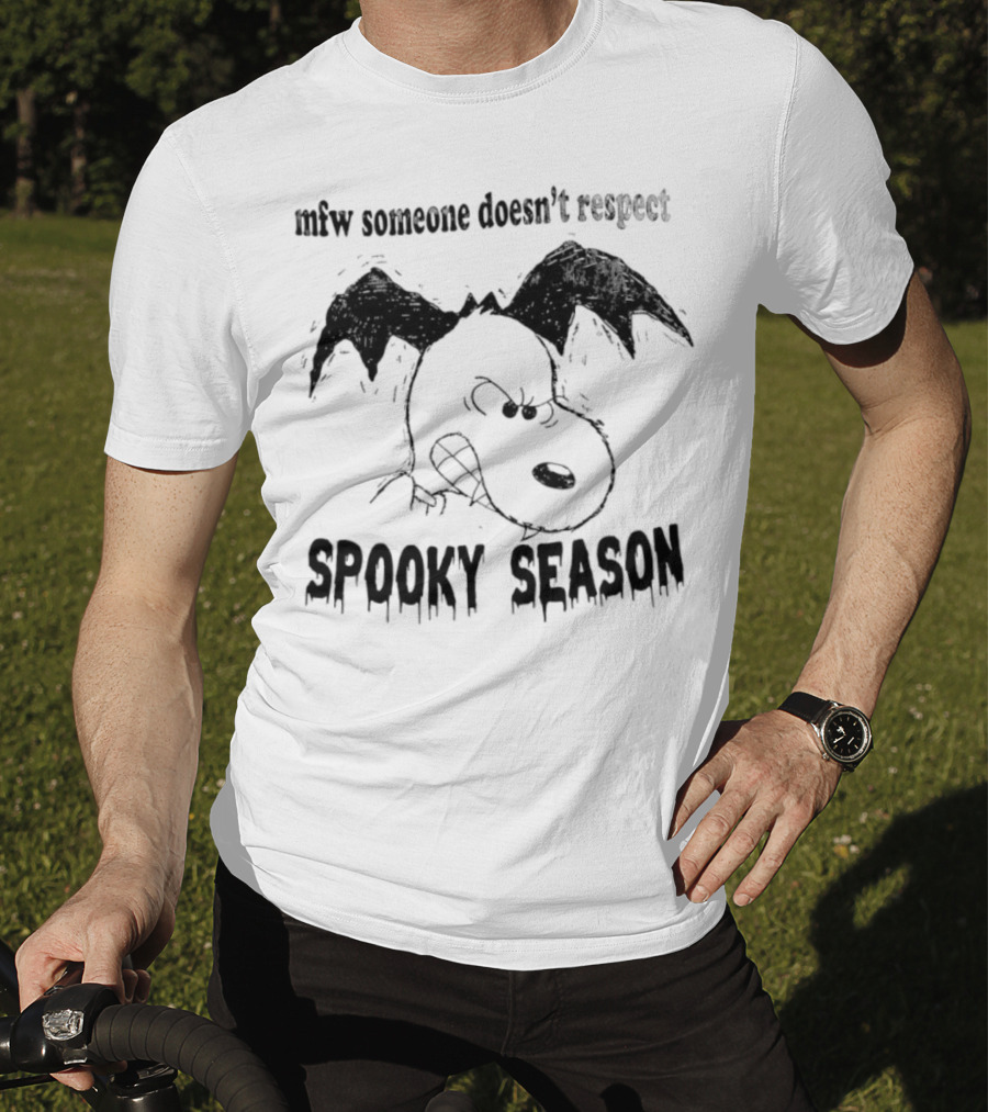MFW Someone Doesn’t Respect Spooky Season Snoopy Halloween T-Shirt