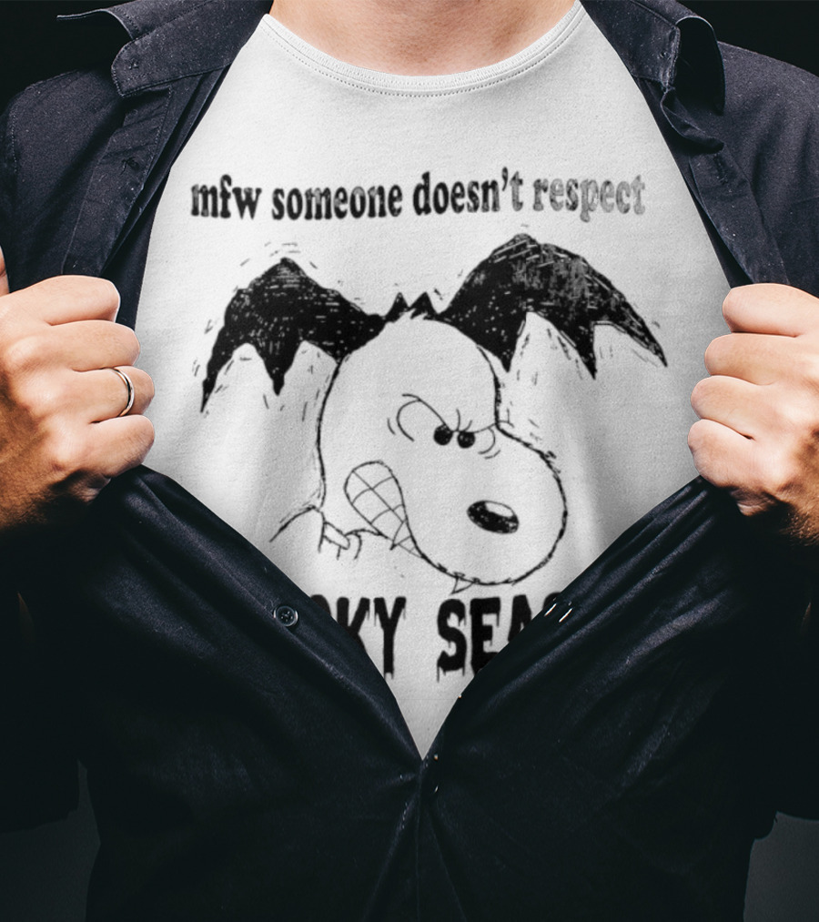 MFW Someone Doesn’t Respect Spooky Season Snoopy Halloween T-Shirt