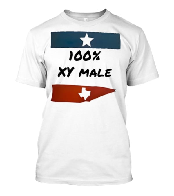 Texas Star 100 Percent XY Male Flag Design T-Shirt
