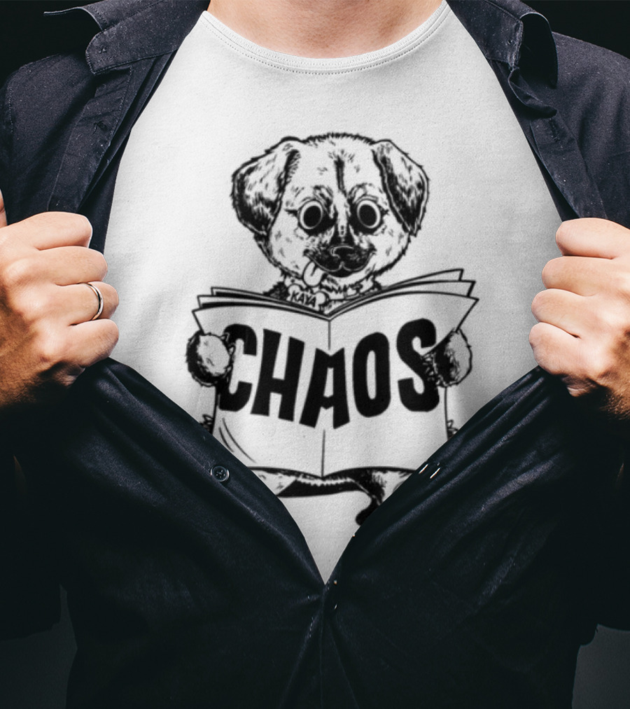 Chaos Reading Teddy Bear T-Shirt