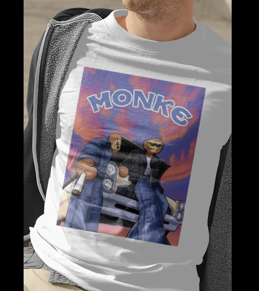 Joe Monke Cool Vibe Retro Car Art T-Shirt