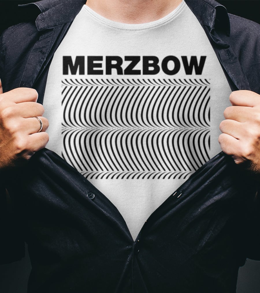 Merzbow Pulse Demon Distorted Wave Pattern T-Shirt