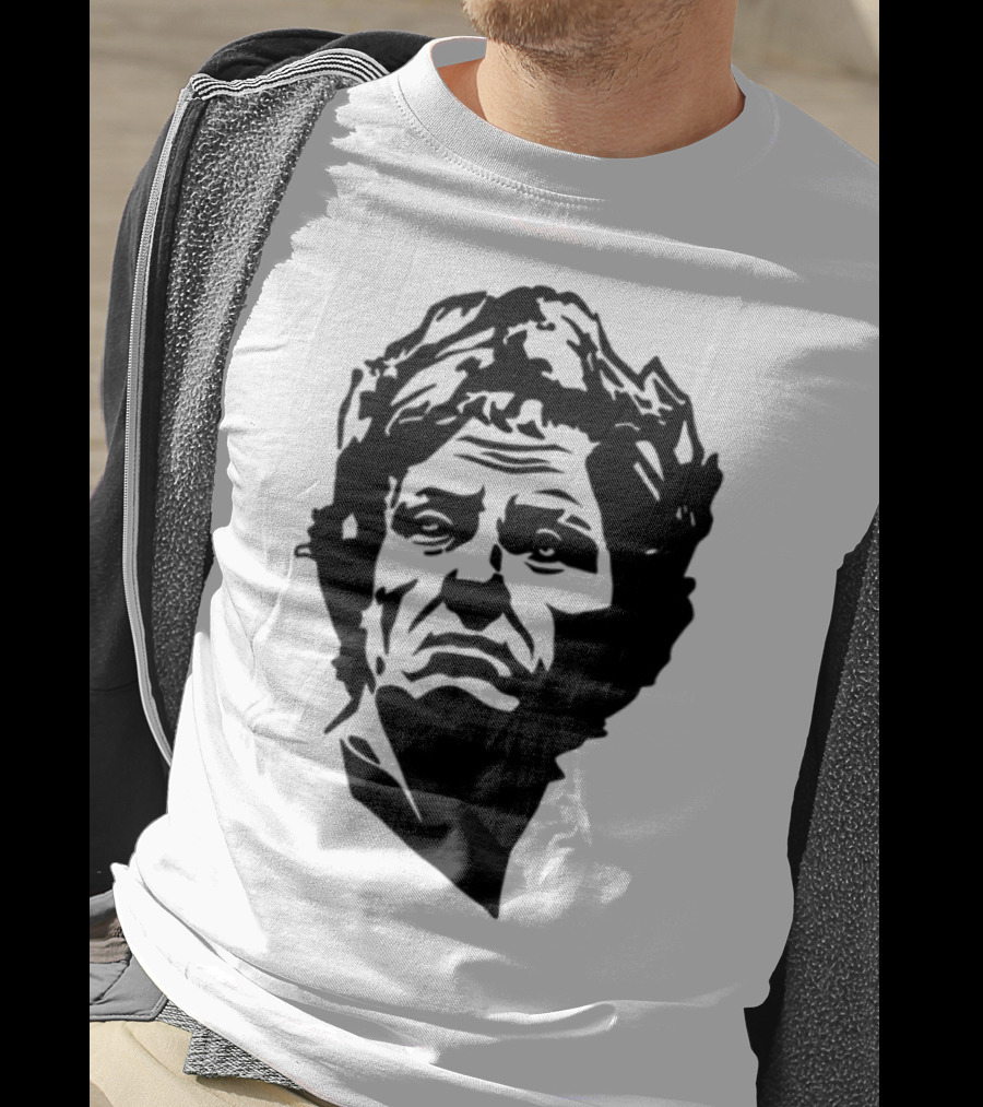 Daily Roman Updates Julius Caesar Line Art Sketch T-Shirt
