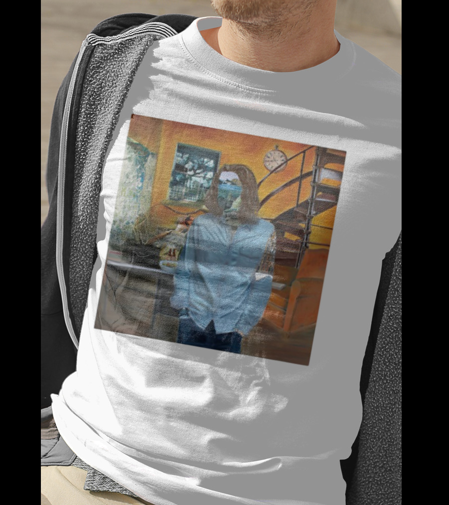 Hozier Album 10 Year Anniversary Surreal Collage Art Blue T-Shirt