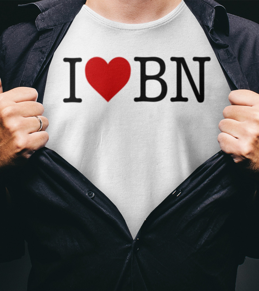 I Love BN Buenas Noches Heart Symbol Graphic T-Shirt