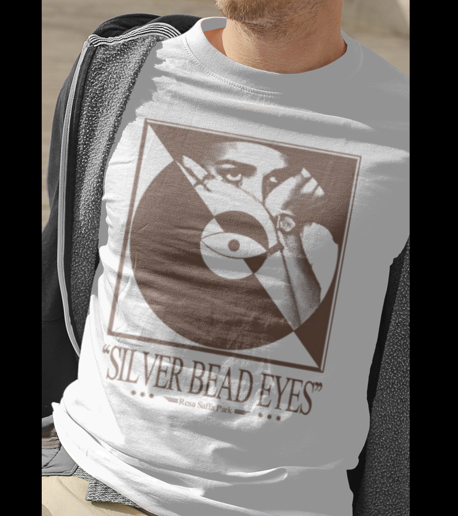 Resa Saffa Park Silver Bead Eyes Record Eye Art T-Shirt