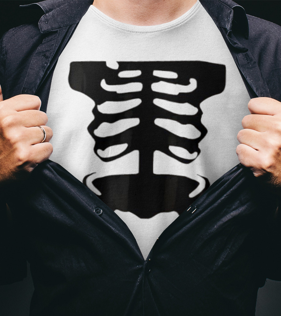 1x1x1x1 Forsaken Skeleton Halloween Costume T-Shirt