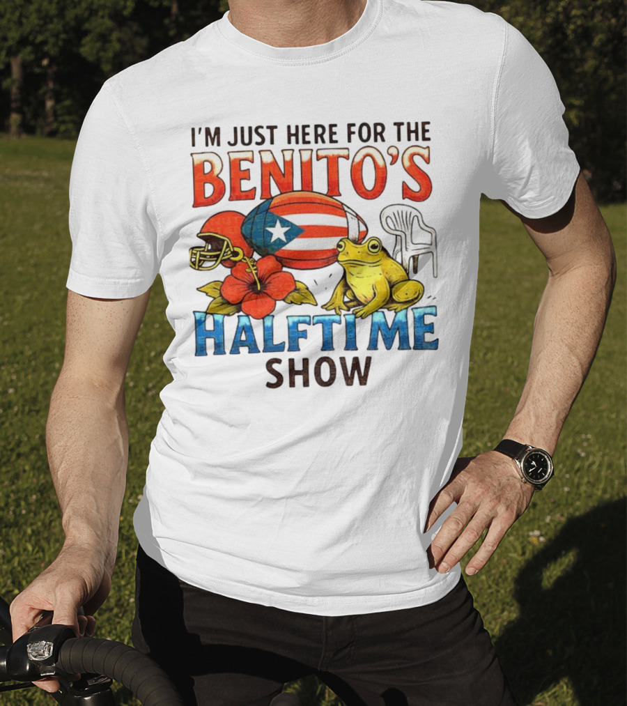 I'm Just Here For The Benito's Halftime Show Bad Bunny Super Bowl T-Shirt