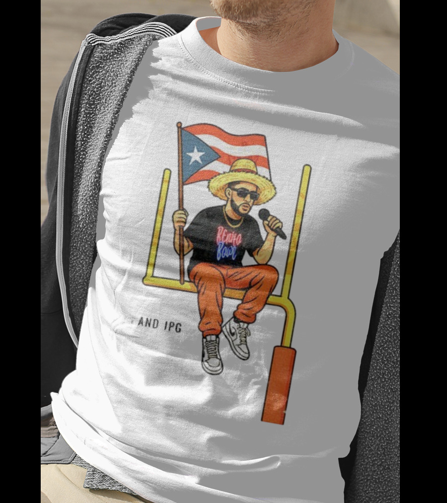 Bad Bunny Puerto Rico Flag Super Bowl LX 2026 Benito Bowl Mic Hat Sunglasses T-Shirt