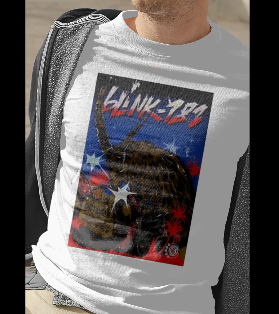 Blink 182 October 5 2025 Palm Desert Goat Starry Night T-Shirt