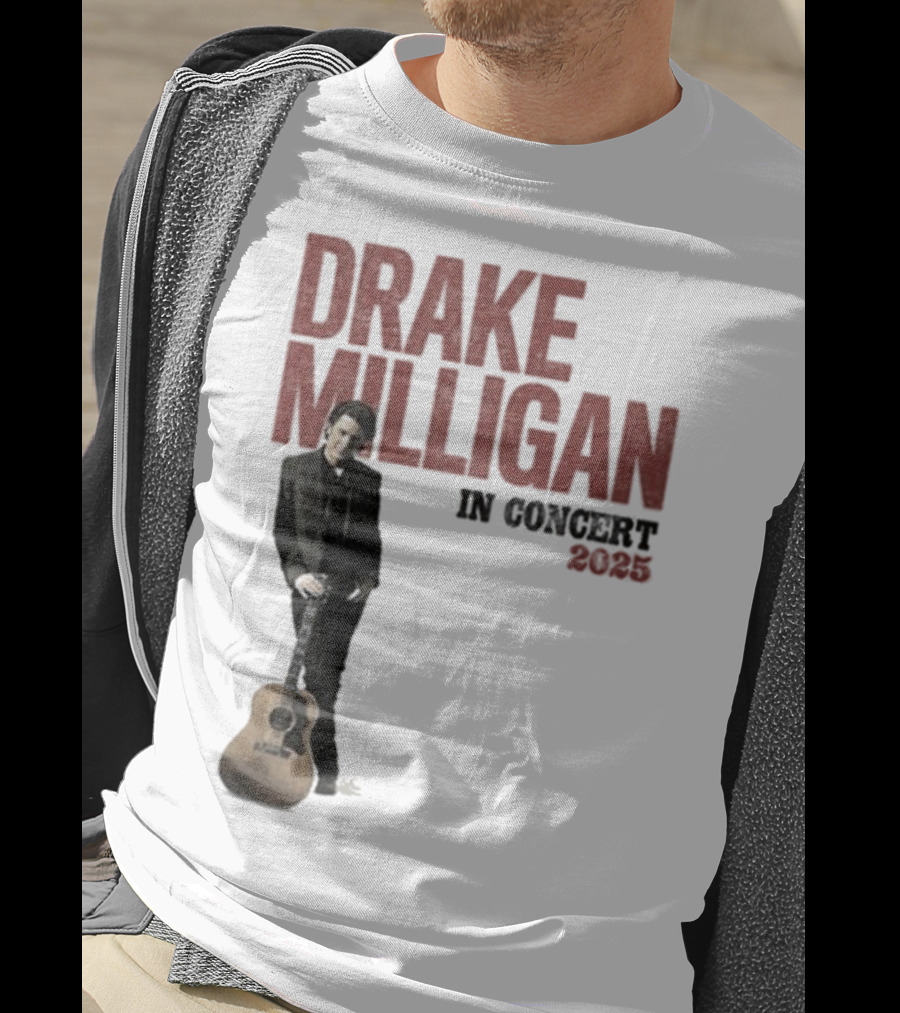 Drake Milligan Live On Stage 2025 Concert Tour T-Shirt