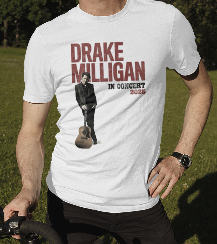 Drake Milligan Live On Stage 2025 Concert Tour T-Shirt