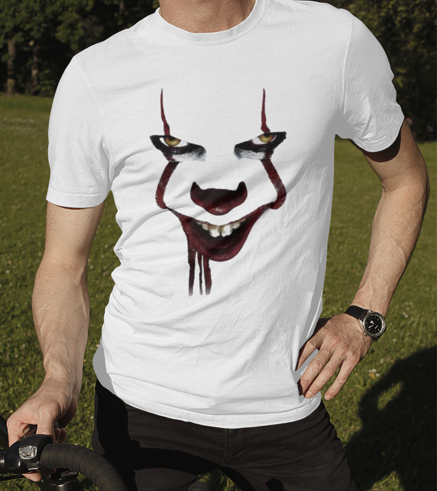 Pennywise Clown Face Halloween IT Movie T-Shirt