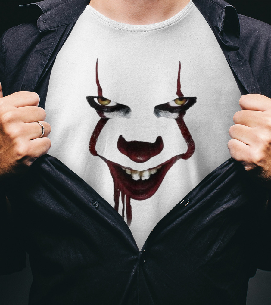 Pennywise Clown Face Halloween IT Movie T-Shirt