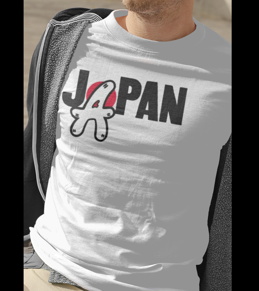 Japan Blu Boy A Bright Red Sun Playful Style T-Shirt