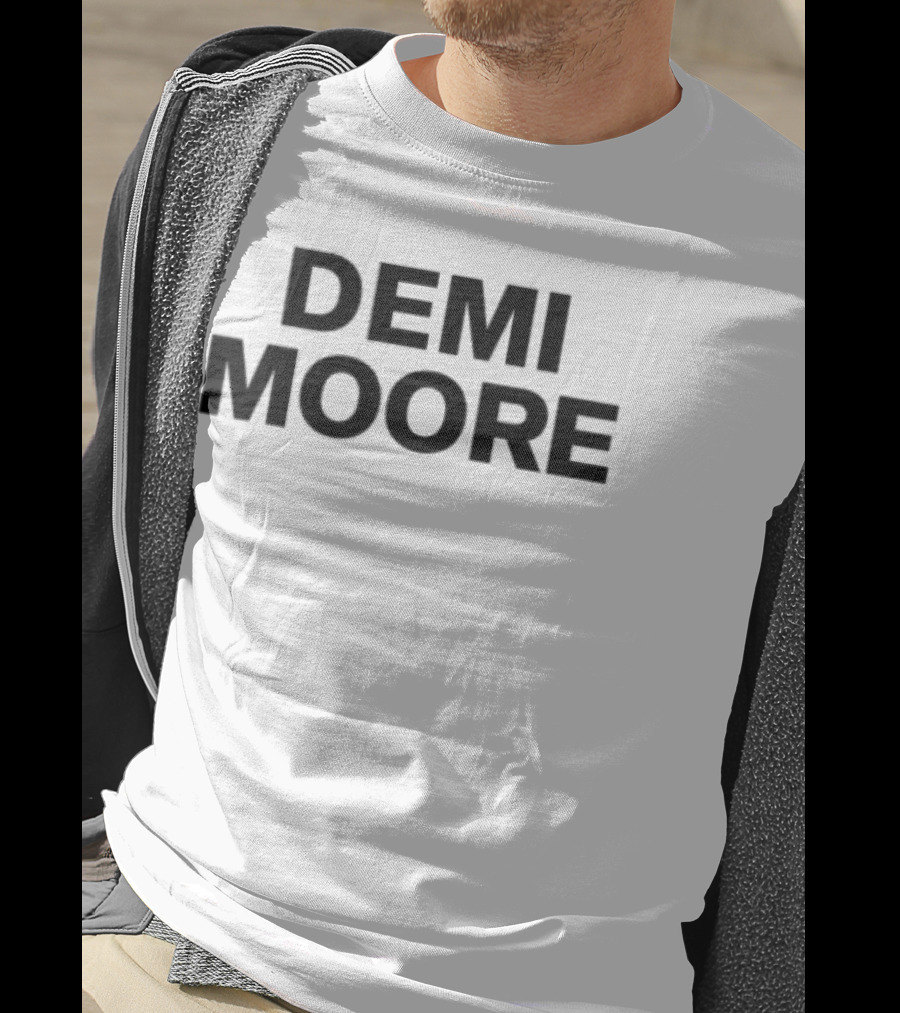 Demi Moore Classic Bold Typography T-Shirt