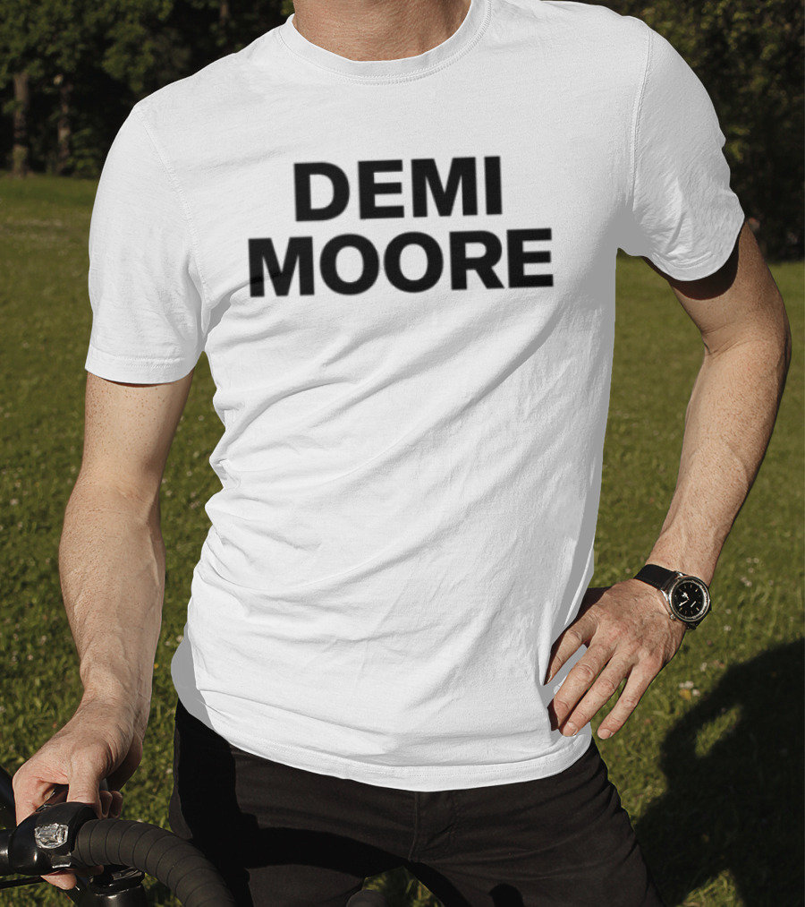 Demi Moore Classic Bold Typography T-Shirt