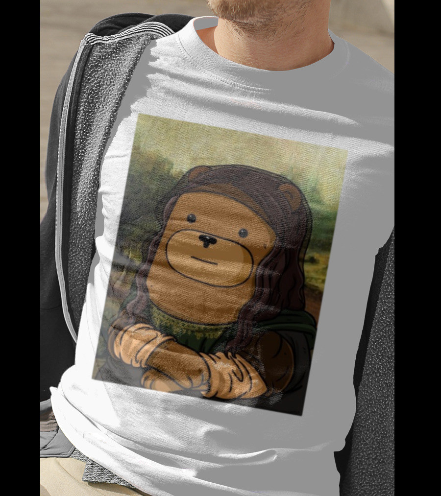 Figen.Eth Boi The Bear Mona Lisa Parody T-Shirt