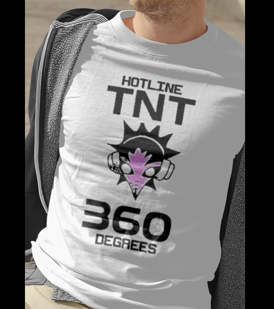 Hotline TNT 360 Degrees Sunburst Headphones Pink Blast T-Shirt