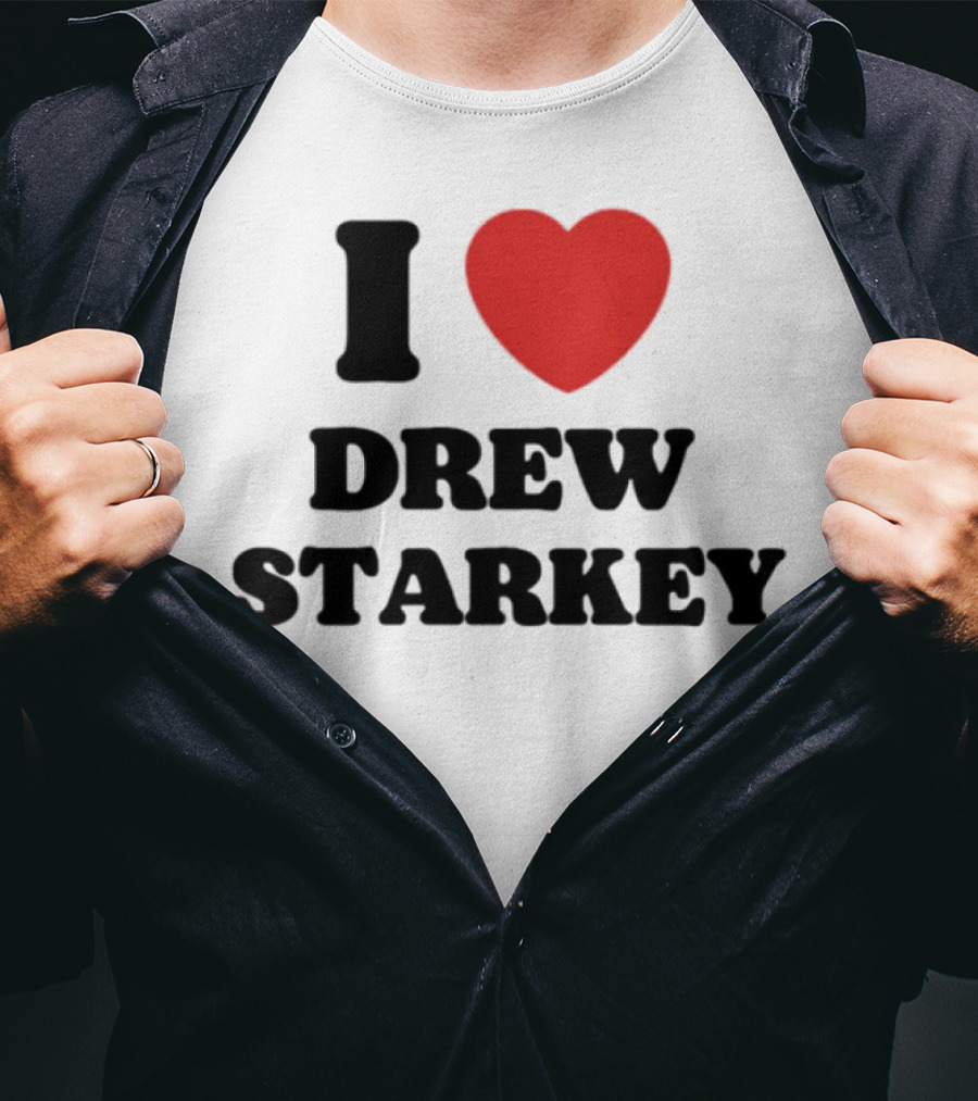 I Love Drew Starkey Red Heart Fan Favorite T-Shirt