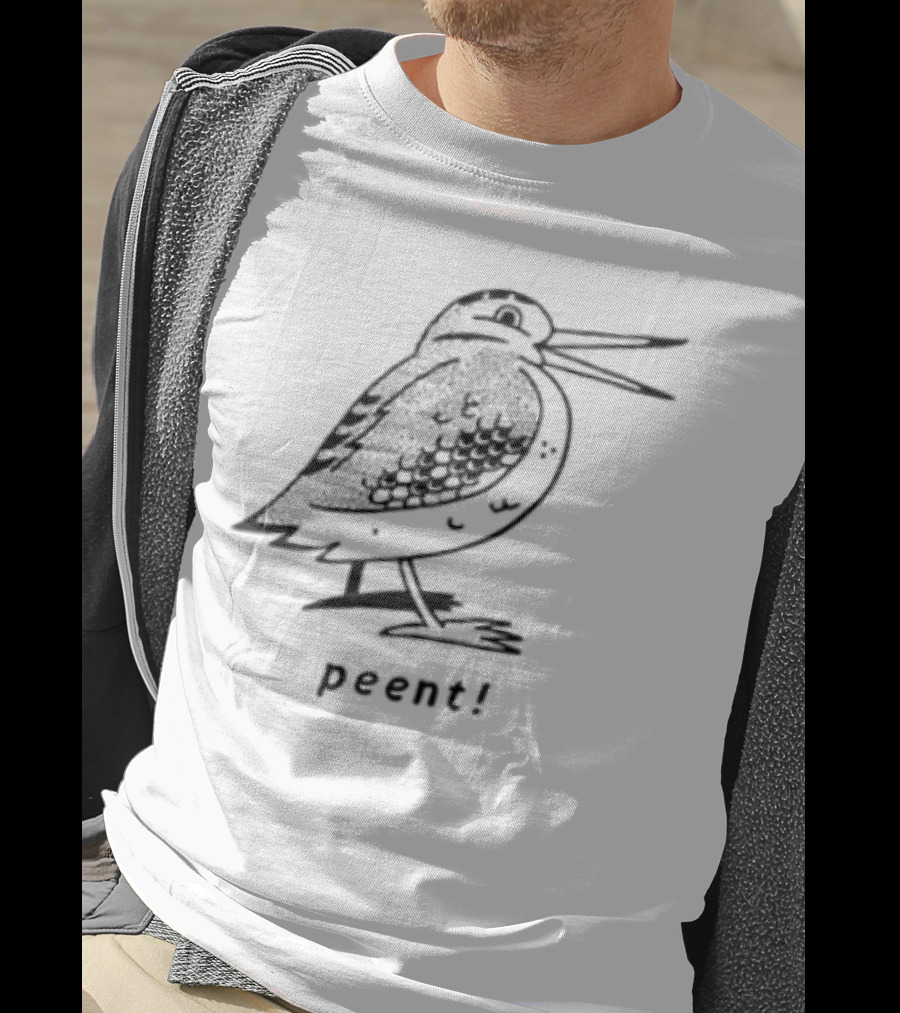 Peent Woodcock Bird Sketch T-Shirt