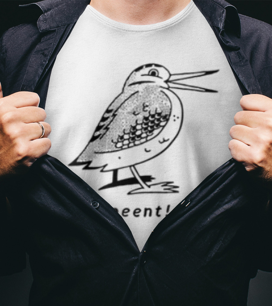 Peent Woodcock Bird Sketch T-Shirt