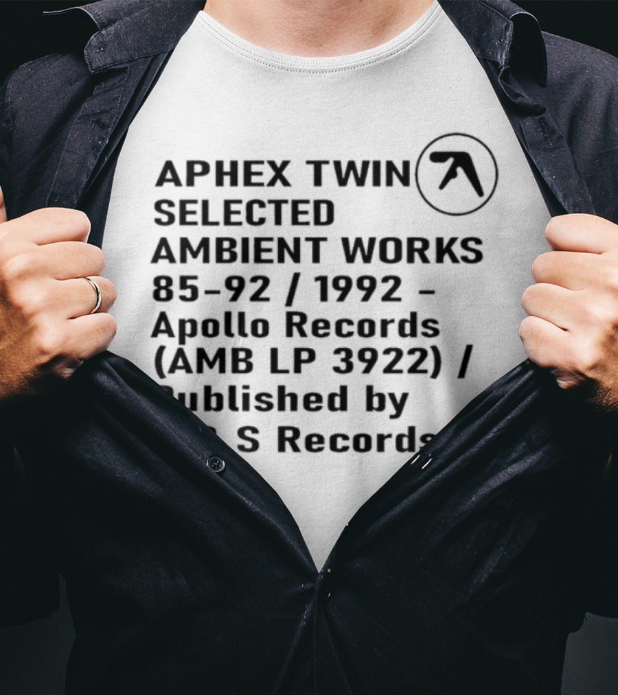 Aphex Twin Selected Ambient Works 85-92 Avalon R&S Records T-Shirt