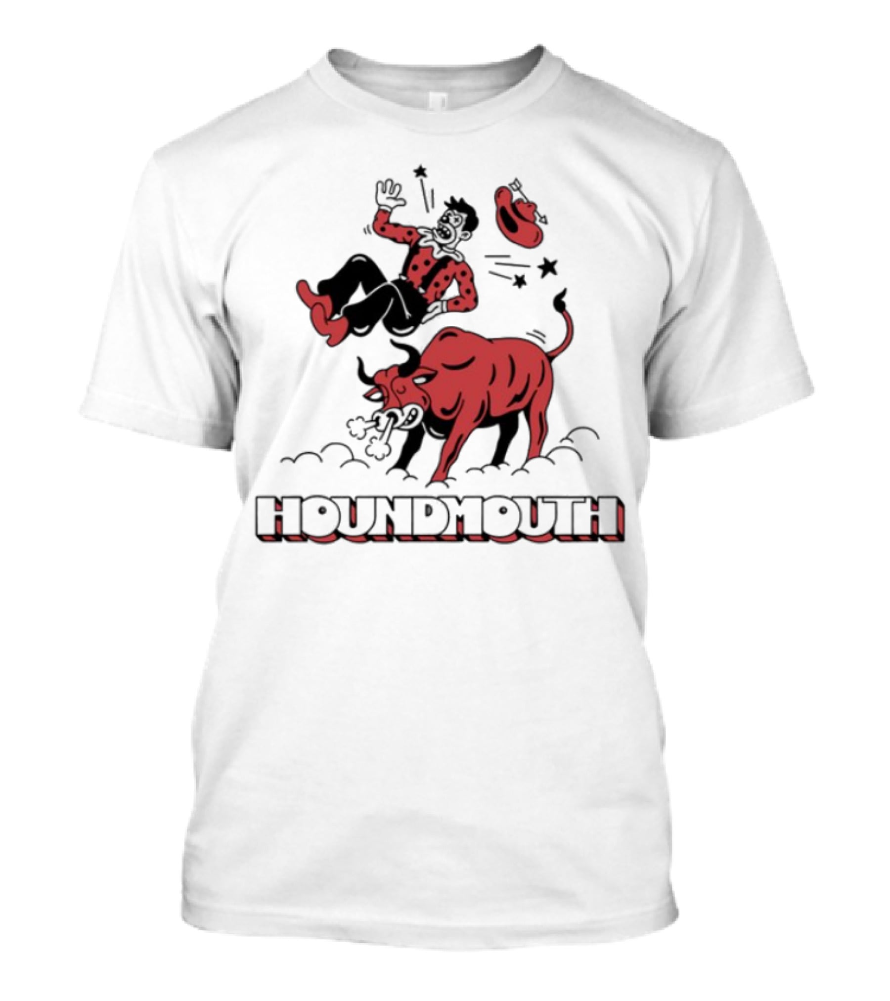 Houndmouth Rodeo Clown Bull Riding Scene T-Shirt